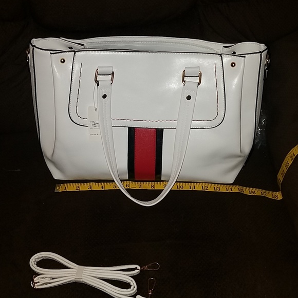 none Handbags - Large faux leather bag